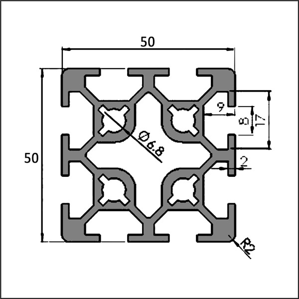 Aluminum-t-slot-8-5050H-CAD